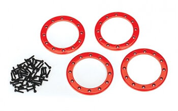 Beadlock Rings 2.2" Alu Red (4)