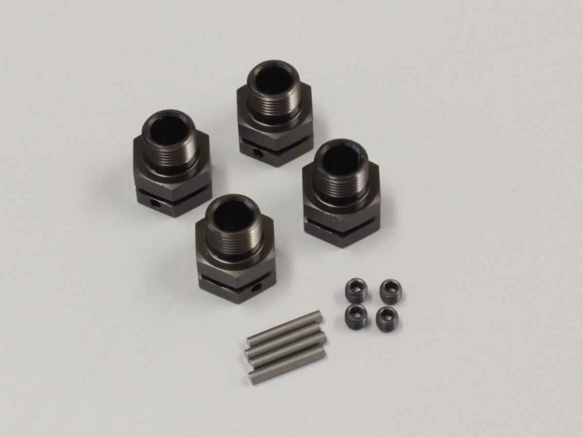 Kyosho IFW327GM Wheel Hub Inferno ST-RR Gun Metal (4) Medium