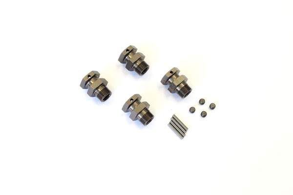 Kyosho IFW328GM Wheel Hub Inferno ST-RR Gun Metal (4) Wide