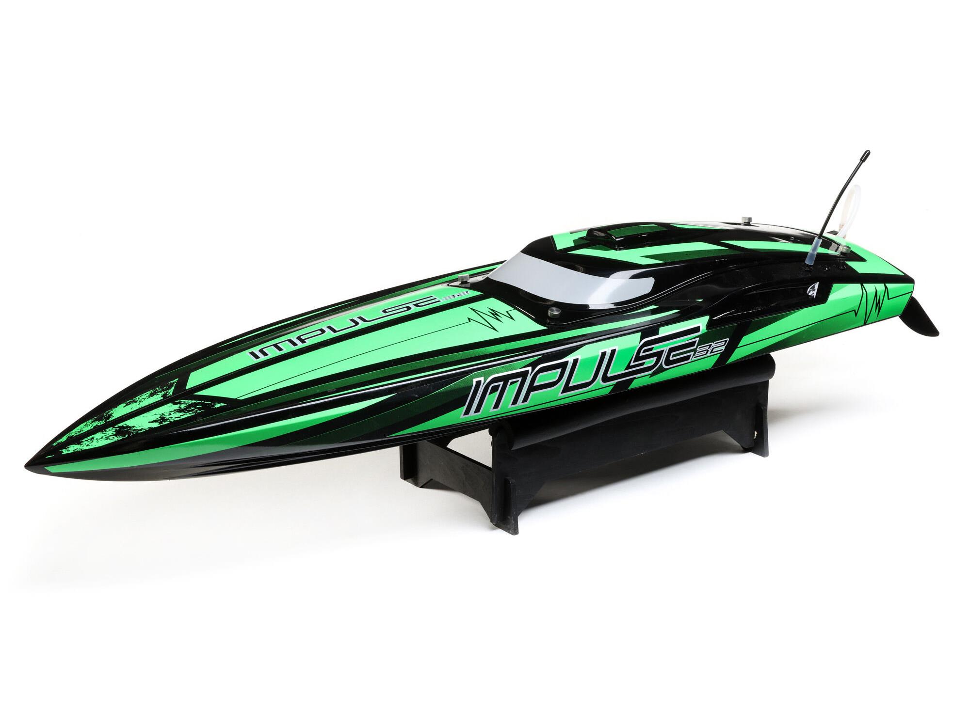 ProBoat Impulse 32, BL, Blk/Grn: RTR