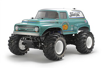 Tamiya 47497 1/10 R/C Squash Van (Green & White Painted Body)