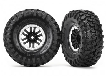 Tires & Wheels Canyon Trail/TRX-4 Black-Satin 1.9" SC (2)