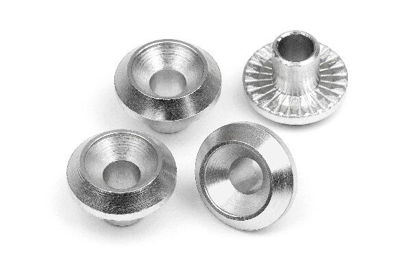 HPI HP86985 Wheel Washer (Silver/4Pcs)