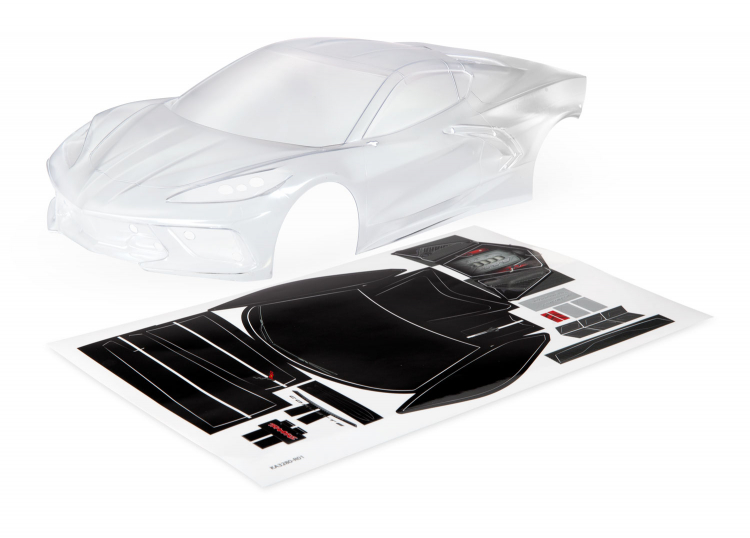 Traxxas 9311 Kaross Corvette Stingray Omålad Komplett - 3