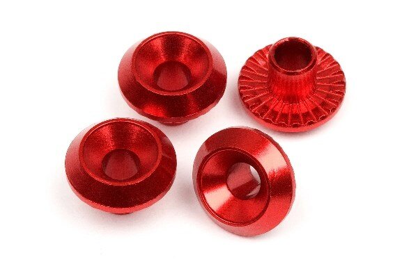 HPI HP86988 Wheel Washer (Red/4Pcs)