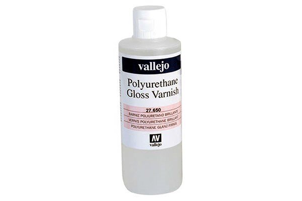 VALLEJO 27650 Gloss Varnish Polyurethane 200 ml. Bottle