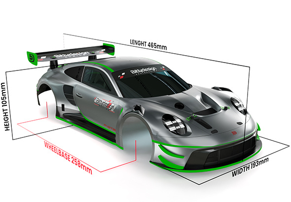 Bittydesign Agata Body (Clear) 1/10 GT 190 mm - 12