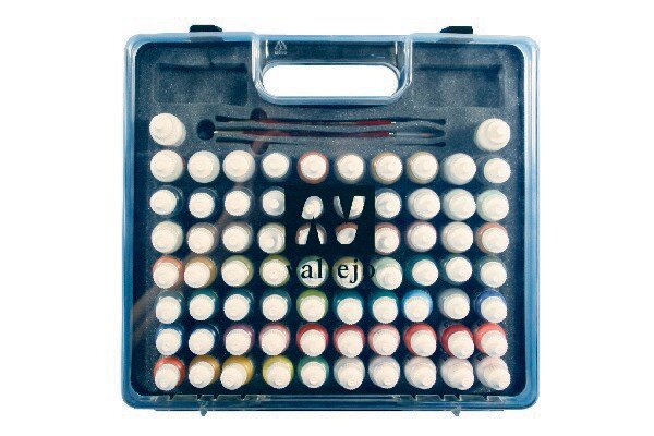 VALLEJO 70175 Suitcase 72 Basic Combinations + Brushes