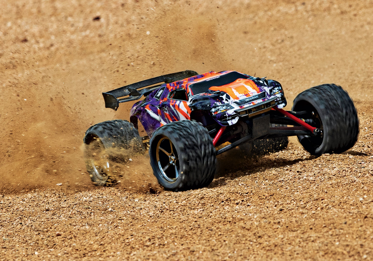 Traxxas E-Revo 1/16 VXL 4WD RTR TQi TSM Lila - USB Med Batt/Laddare - 5