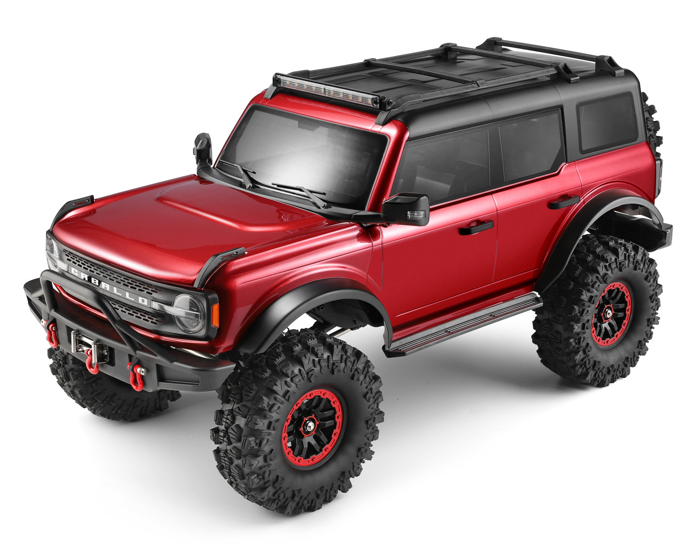 WLToys 104020-RED WL 104020 4WD Crawler Truck m. Vinsch 1/10 RTR Röd