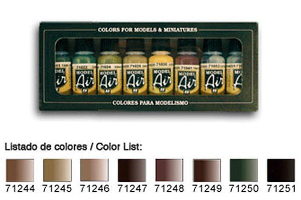 VALLEJO 71159 Model Air Set Recamouflage Colors