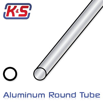 K&S Alum.rör 1/16" (.014) (1,6x305mm) (3)