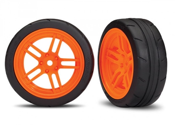 Traxxas 8373A Däck & Fälg Response 1.9" Touring Orange Fram VXL (2)