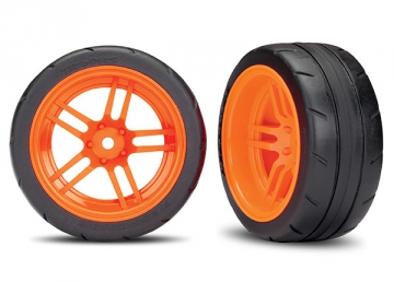 Traxxas 8374A Däck & Fälg Response 1.9" Touring Orange Bak VXL (2)