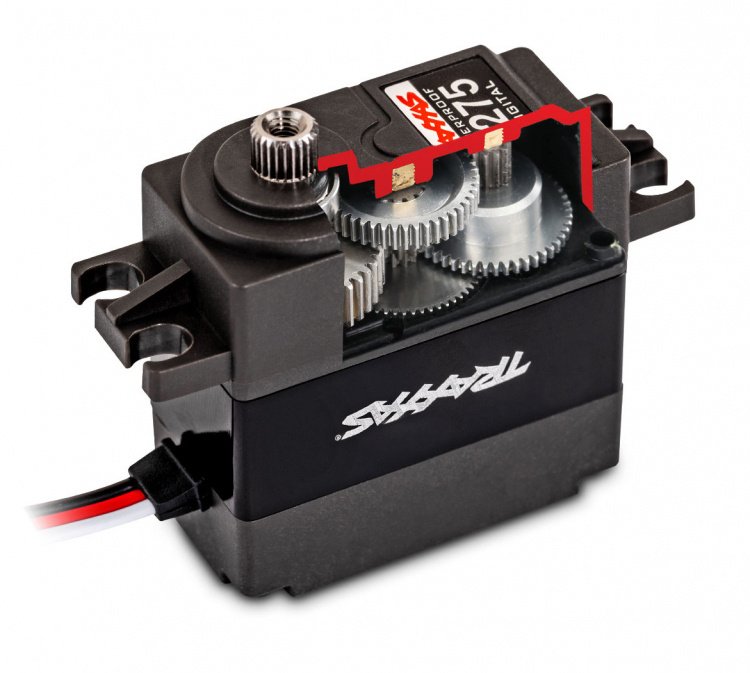Traxxas 2275 Servo 2275 25Kg Digitalt Kullagrat Metalldrev Tätat - 3