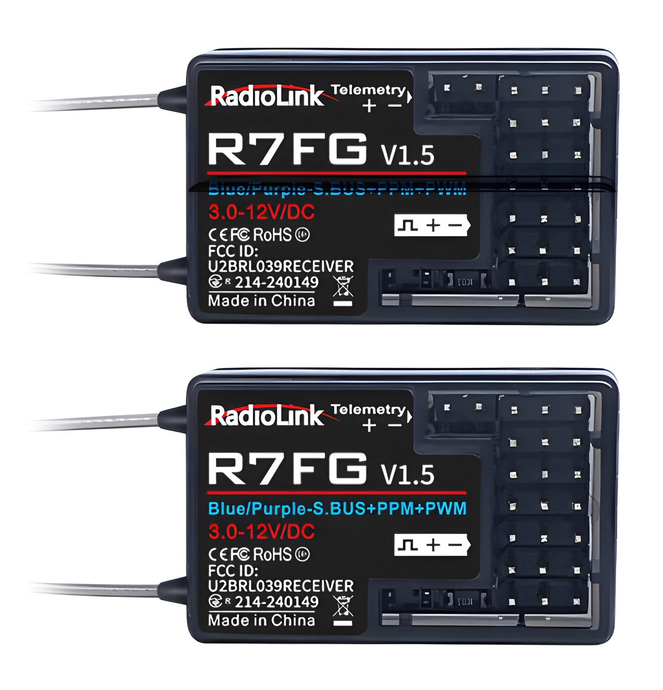 RADIOLINK RC6GS V3 RC Sändare med 2x R7FG Mottagare - 2