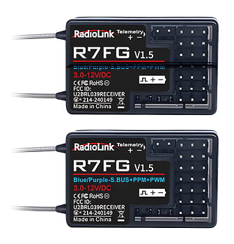 RADIOLINK RC6GS V3 RC Transmitter with 2x R7FG Receiver