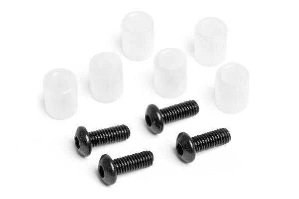 HPI HP87164 Bushing/Screw Set For Aluminium Adustable Upperarm