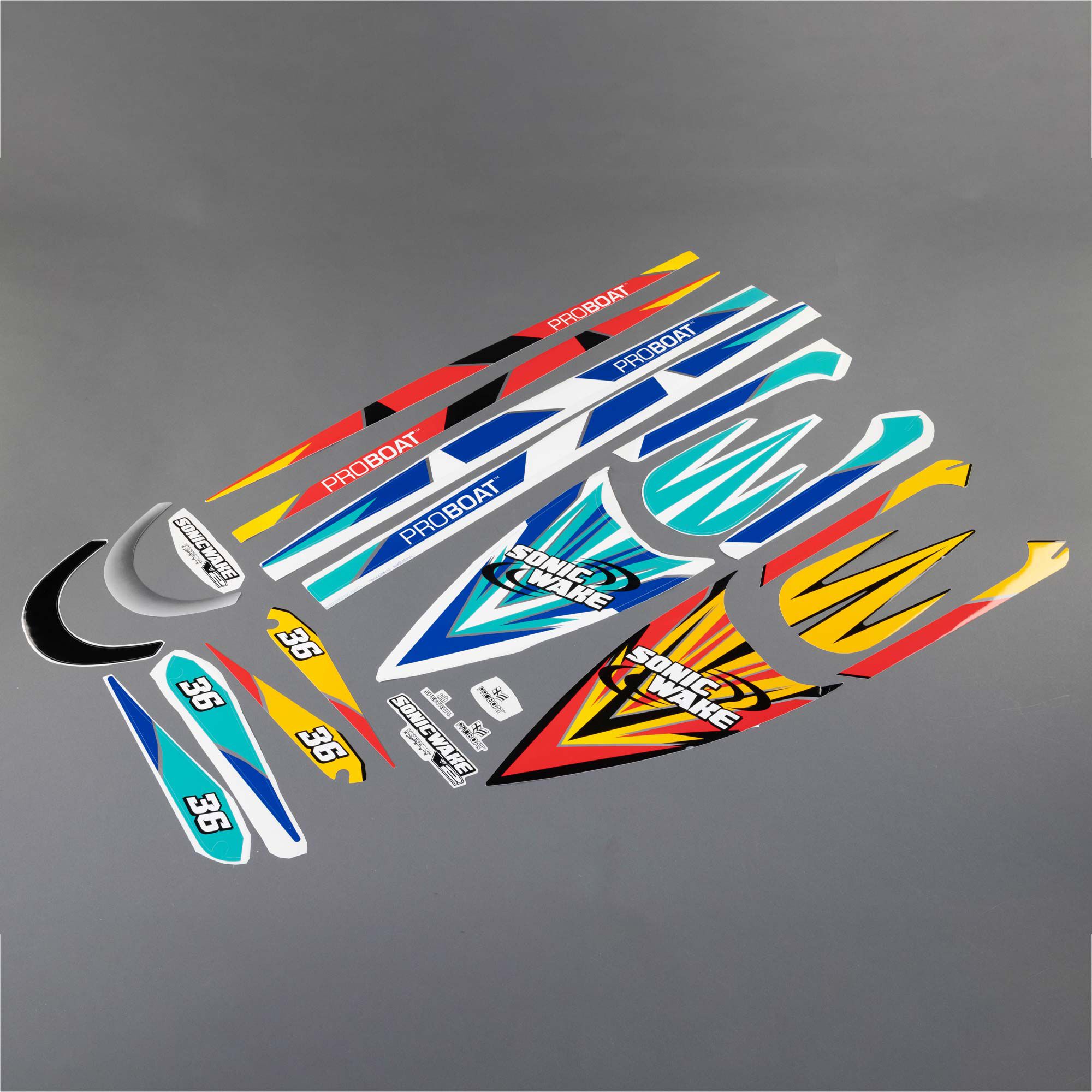 ProBoat Decal Set T1/T2: Sonicwake 36 V2