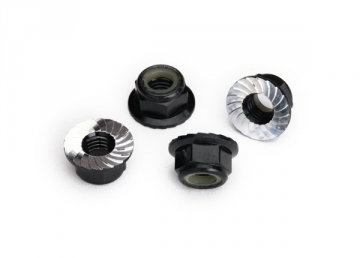 Lock Nut Flanged M5 Alu Black (4)