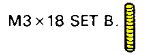 M3x18 Threaded Control Rod Pack of 2