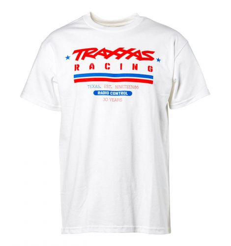 Traxxas 1383-L T-shirt Vit Traxxas Racing Heritage L
