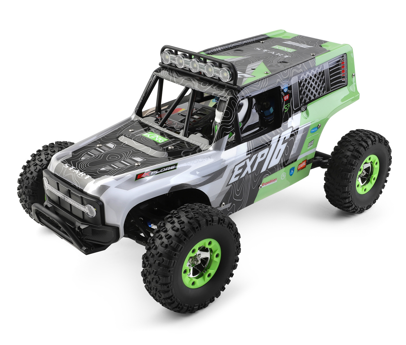 WLToys 124006-GRN WL 124006 4WD Rock Climber 1/12 RTR Grön - 6