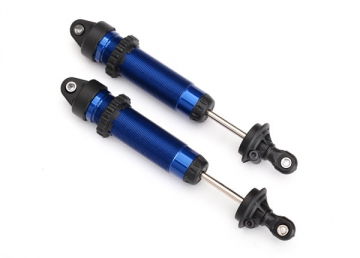 Traxxas 8460X Stötdämpare GTR 139mm Alu Blå (Gängad) (2)