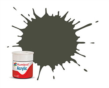 Humbrol 253 Acrylic 14ml Mörkgrön Matt RLM 83
