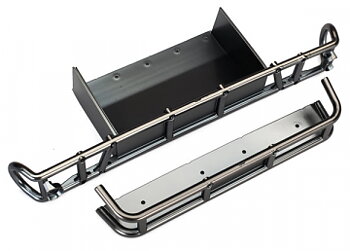 Bumper Rear and Extension Satin Chrome