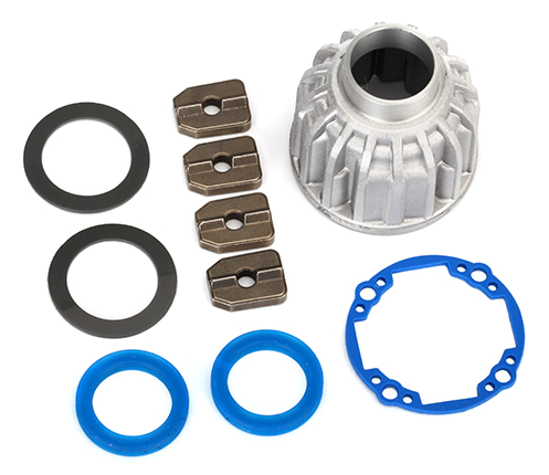 Traxxas 8581X Diffhus Alu Fram/Mitten med Packningar  UDR