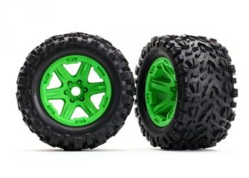Traxxas 8672G Däck & Fälg Talon EXT/Carbide Grön 3.8" (2)