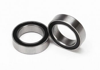 Ball bearing 10x15x4mm Black Rubber Sealed (2)