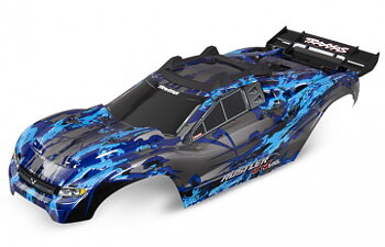 Body Rustler 4x4 Silver/Blue (Complete with Body Mounts)