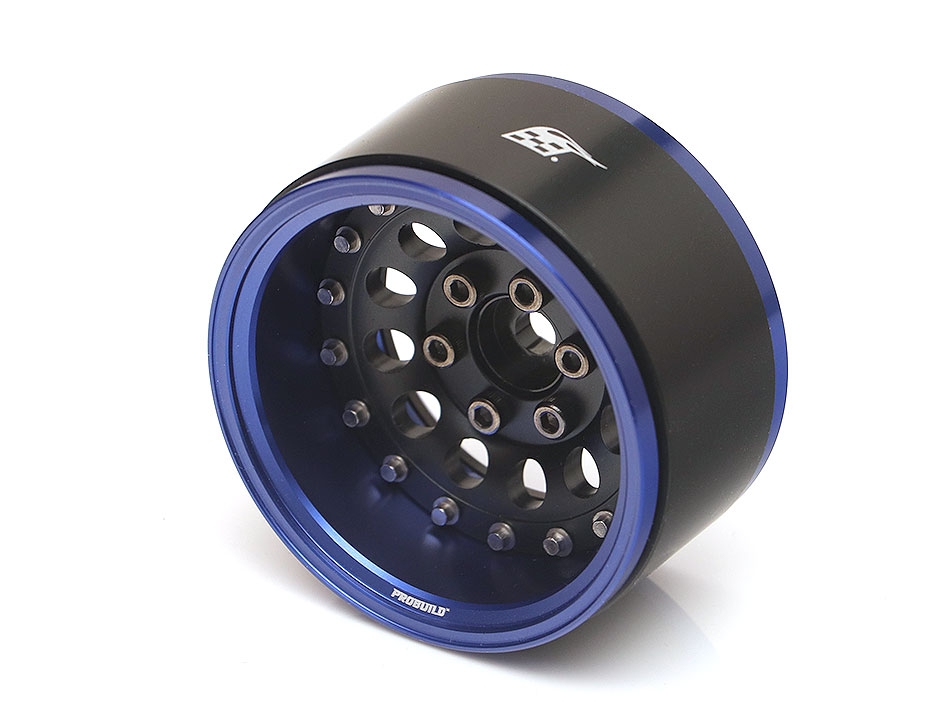 ProBuild 1.9 R12 Adjustable Offset Alu Beadlock Blue 1par - 2
