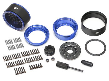 ProBuild 1.9 R12 Adjustable Offset Alu Beadlock Blue 1par