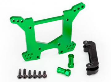 Shock Tower Rear Alu Green Rustler/Hoss 4x4