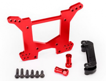 Shock Tower Rear Alu Red Rustler/Hoss 4x4