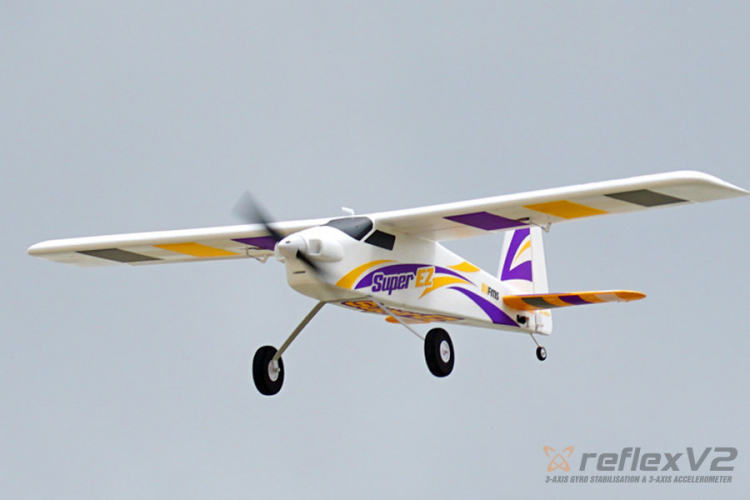 FMS 122RF-REFV2 FMS Super EZ V4 1220mm Reflex V2-Gyro & Pontoner RTF - 2