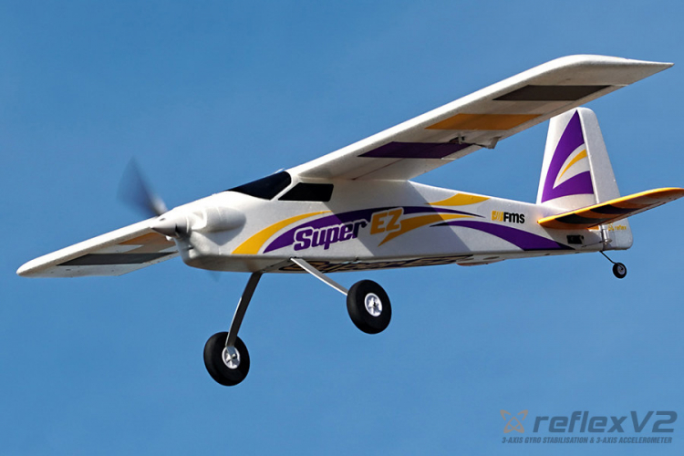 FMS 122RF-REFV2 FMS Super EZ V4 1220mm Reflex V2-Gyro & Pontoner RTF - 4