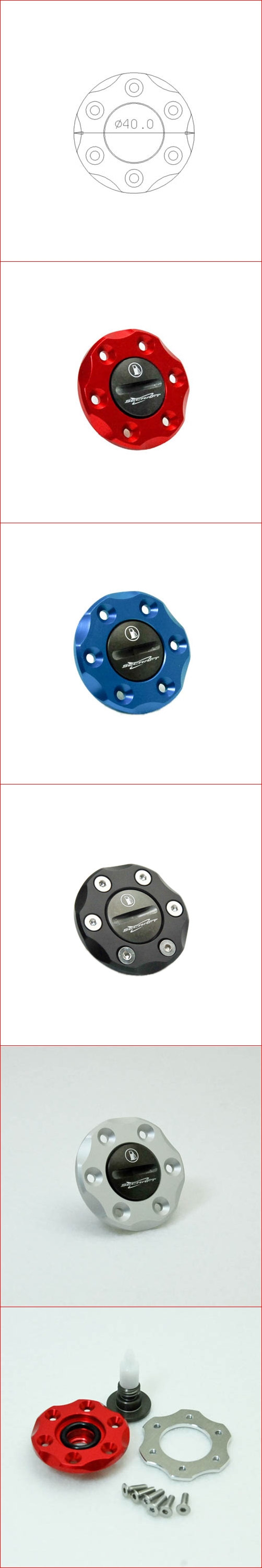 Secraft Fuel Dot V2 Röd