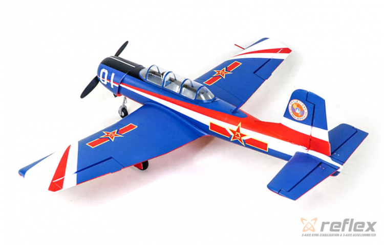 FMS 133P-REF FMS Nanchang CJ-6 V2 1200mm PNP med Reflex V2 Gyro - 2