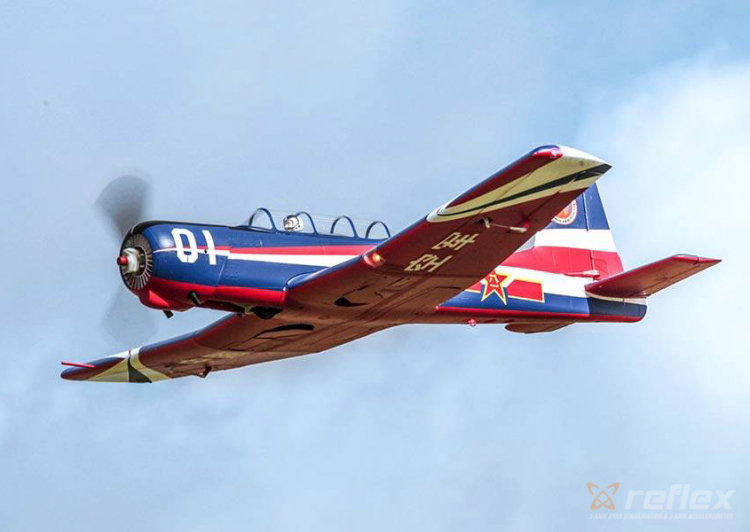 FMS 133P-REF FMS Nanchang CJ-6 V2 1200mm PNP med Reflex V2 Gyro - 4
