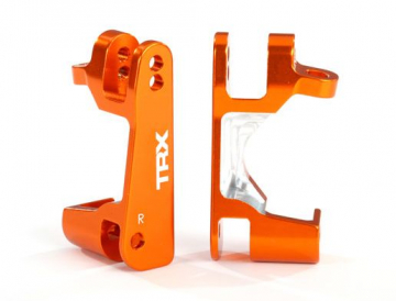 Traxxas 6832A Casterblock Alu Orange V+H (2)