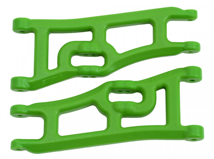 RPM Bärarmar Fram Förlängda Grön (Par) Rustler, Stampede - 2WD