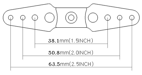 Aluminium servoarm V3 Hitec 2.50 - 2