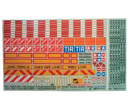 TAMIYA 56534 1/14 Tractor/Trailer Sticker - 2