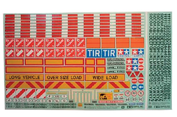 TAMIYA 56534 1/14 Tractor/Trailer Sticker