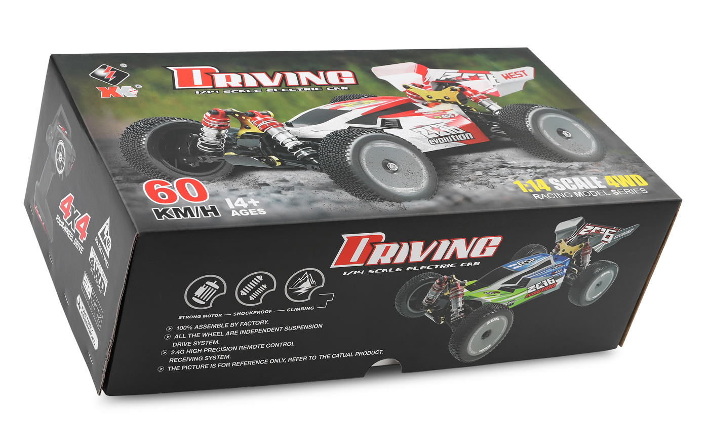 WLToys 144001-RED WL 144001 4WD Buggy 1/14 RTR Röd - 2