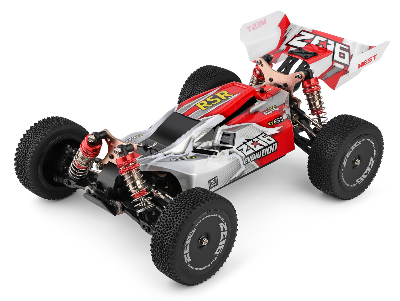 WLToys 144001-RED WL 144001 4WD Buggy 1/14 RTR Röd - 8